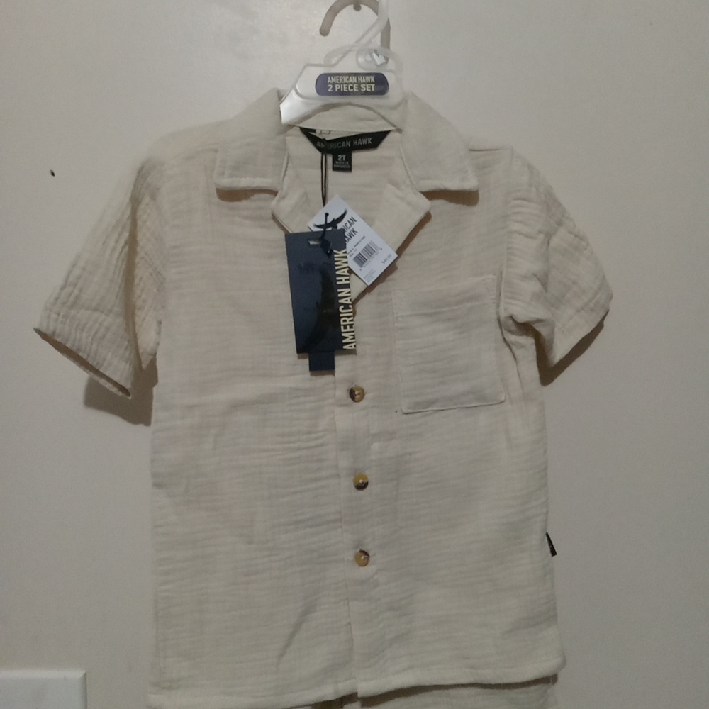 American Hawk Short Set Boys Size 2t